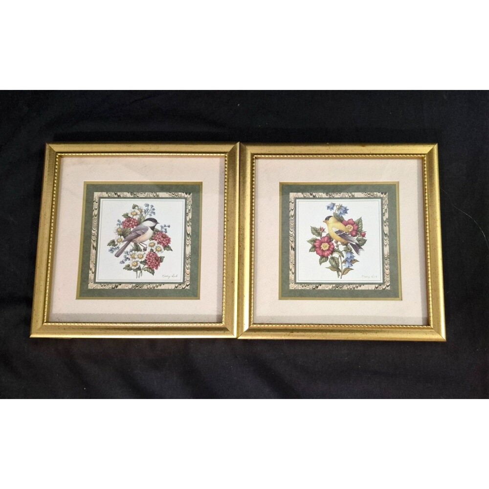 "Feathered Friends" from the Heartfelt Collection By Kathy Seek Set Of 2 Prints